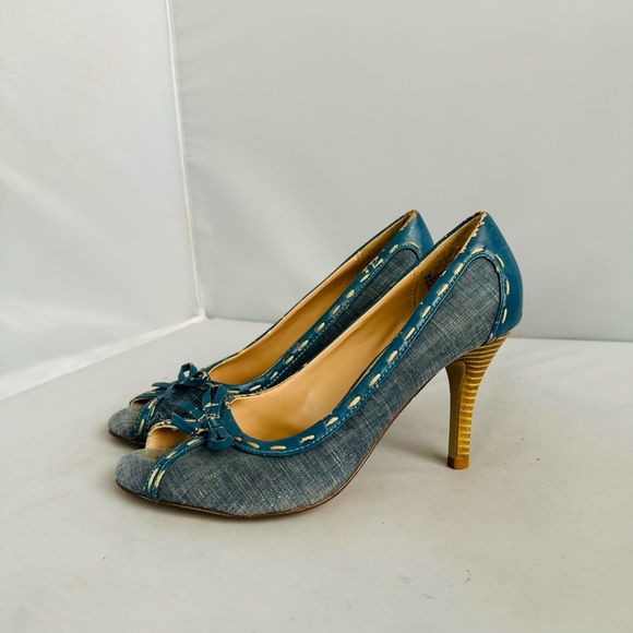 Naturalizer Shoes - Naturalizer Stylish Blue Peep-Toe Heels Women’s Size 7